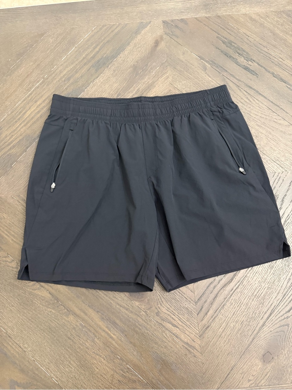 all in motion Black Athletic Zip-Pocket Shorts